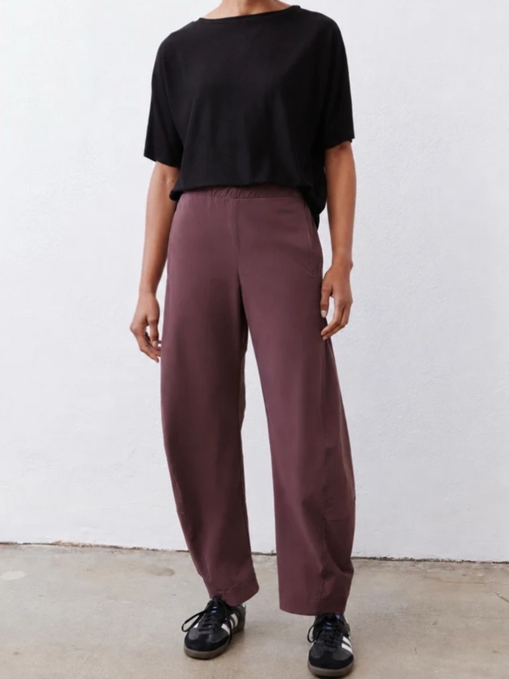 Ruti On the Loose Work Pants Aubergine Barrel Athleisure Tech Fall Travel 4